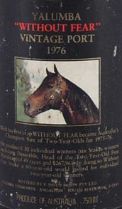 1976 Yalumba Thoroughbred Series Vintage Port 1976