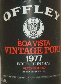 1977 Offley Boa Vista Vintage Port 1977