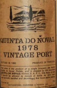 1978 Quinta Do Noval Vintage Port 1978