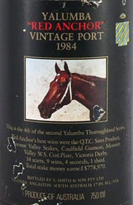 1984 Yalumba Thoroughbred Series Vintage Port 1984