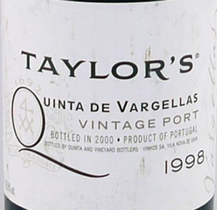 1998 Taylors Quinta de Vargellas Vintage Port 1998