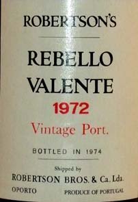 1972 Rebello Valente Vintage Port 1972