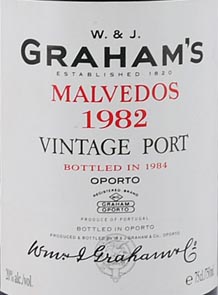 1982 Grahams Malvedos Vintage Port 1982