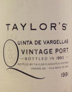 1991 Taylors Quinta de Vargellas Port 1991