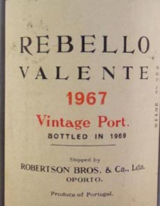 1967 Rebello Valente Vintage Port 1967