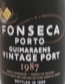 1987 Fonseca Quinta Do Panascal Vintage Port 1987