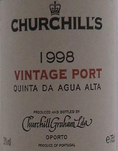 1998 Churchill's Agua Alta Vintage Port 1998