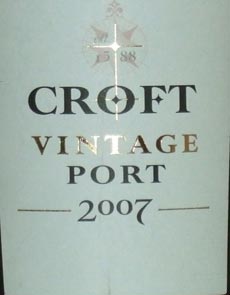 2003 Croft Vintage Port 2003 1/2 bottle cask sample