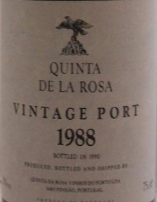 1994 Quinta de La Rosa Vintage Port 1994