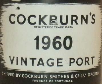 1960 Cockburns Vintage Port 1960