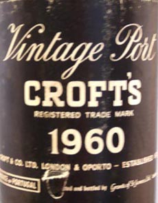 1960 Croft Vintage Port 1960 (1/2 BOTTLE)