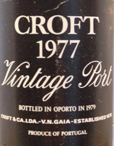 1991 Croft Vintage Port 1991