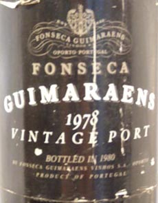 1978 Fonseca Vintage Port Guimaraens Port 1978