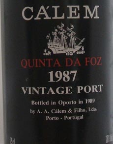 1987 de Zellaer Vintage Port 1987
