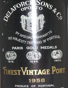 1958 Delaforce Vintage Port 1958