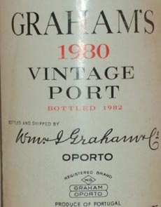 1980 Grahams Vintage Port 1980