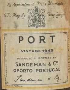 1942 Sandeman Vintage Port 1942