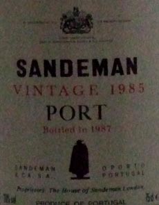 1985 Sandeman Vintage Port 1985