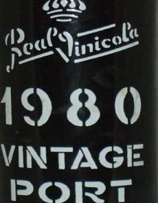 1980 Real Vinicola Vintage Port 1980