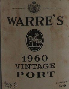 1960 Warres Vintage Port 1960