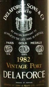1982 Delaforce Vintage Port 1982