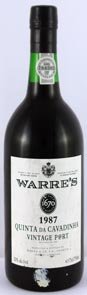 1987 Warres Quinta Da Cavadinha Vintage Port 1987