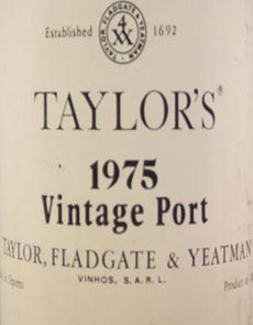 1975 Taylors Vintage Port 1975 (1/2 bottle)