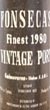 1980 Fonseca Vintage Port 1980