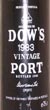 1983 Dows Vintage Port 1983 (1/2 bottle)
