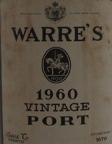 1960 Warres Vintage Port 1960
